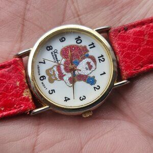 Vintage Xanadu Wristwatch Christmas SANTA Face Quartz Analog Wrist Watch